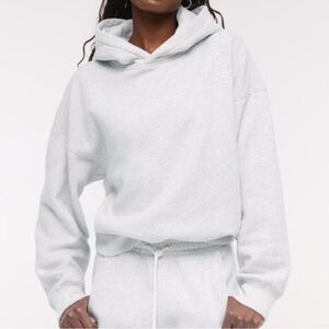 Abercrombie & Fitch Light Gray Hoodie